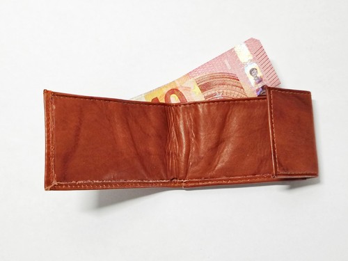 Mini geldbörse braun leder - mini, -braun-