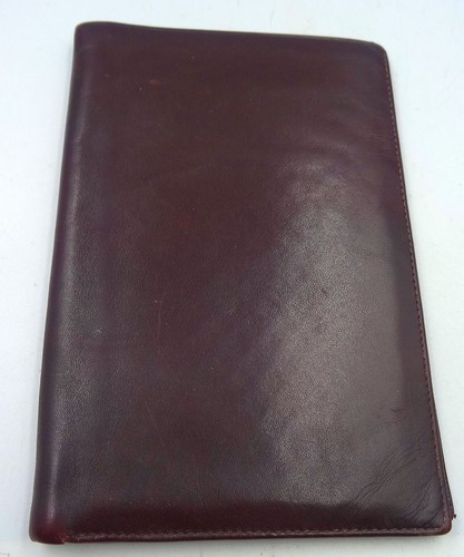 Braune leder brieftasche - leder,