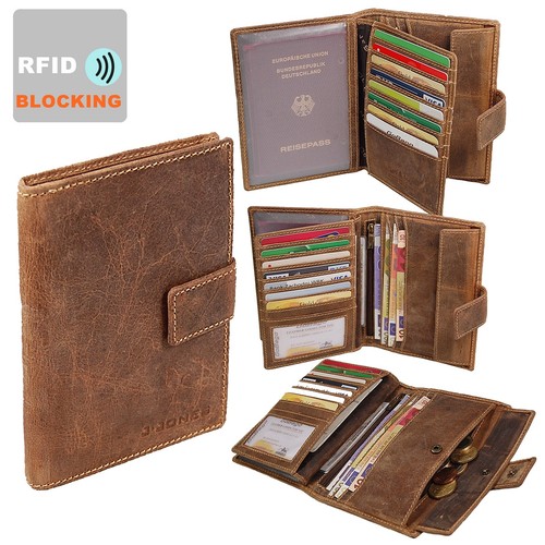 Herren leder brieftasche rfid - leder,
